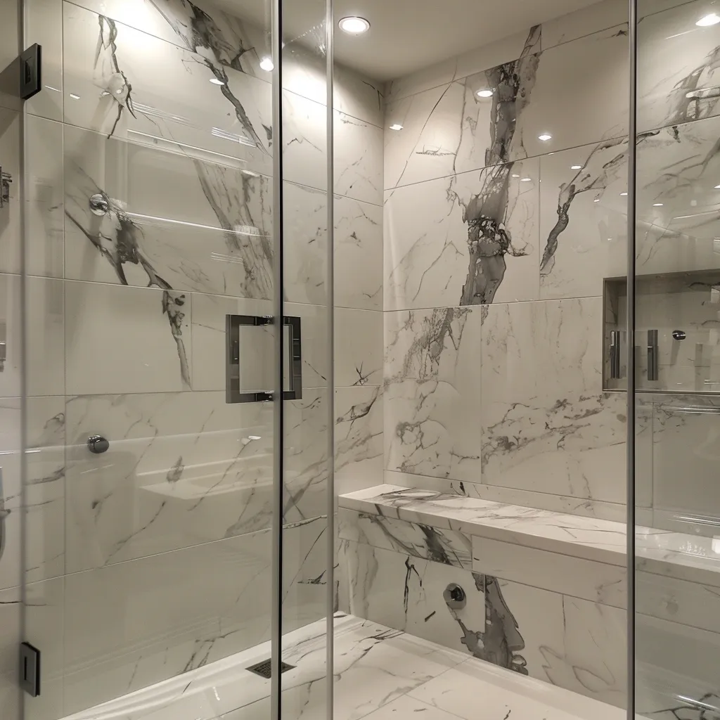 Luxury Marble Bathroom Remodeling Tub To Shower Conversion