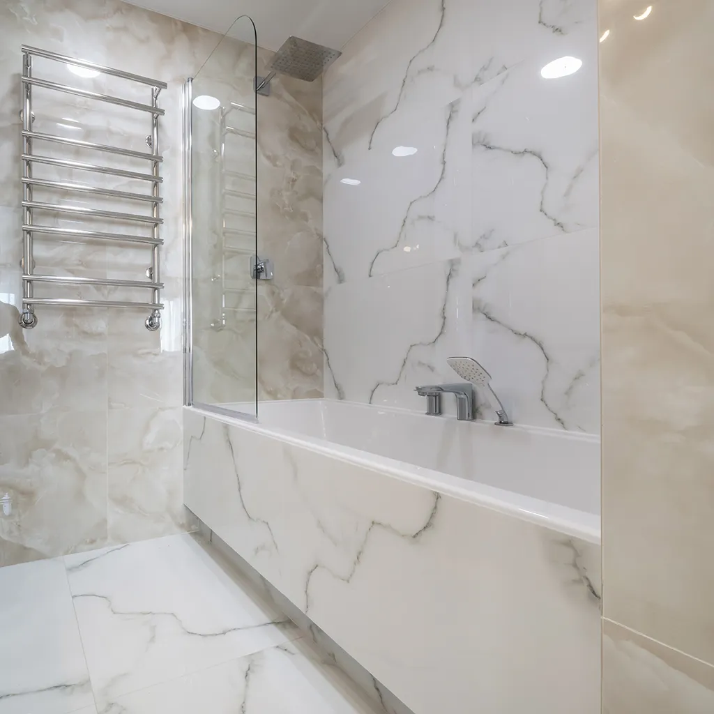 Luxury Marble Bathroom Remodeling Tub To Tub Replacement